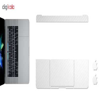 برچسب پوششی ماهوت مدل White Carbon مناسب برای لپ تاپ اپل Macbook Pro 2016 15inch Retina