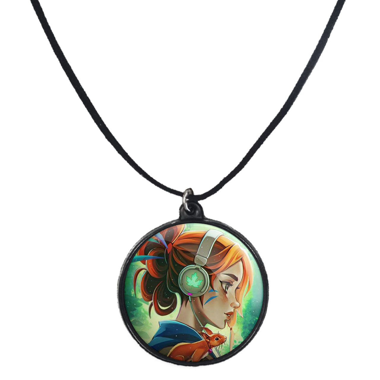 گردنبند پرمانه طرح موزیک کد pmb.3924 مدل دو طرفه