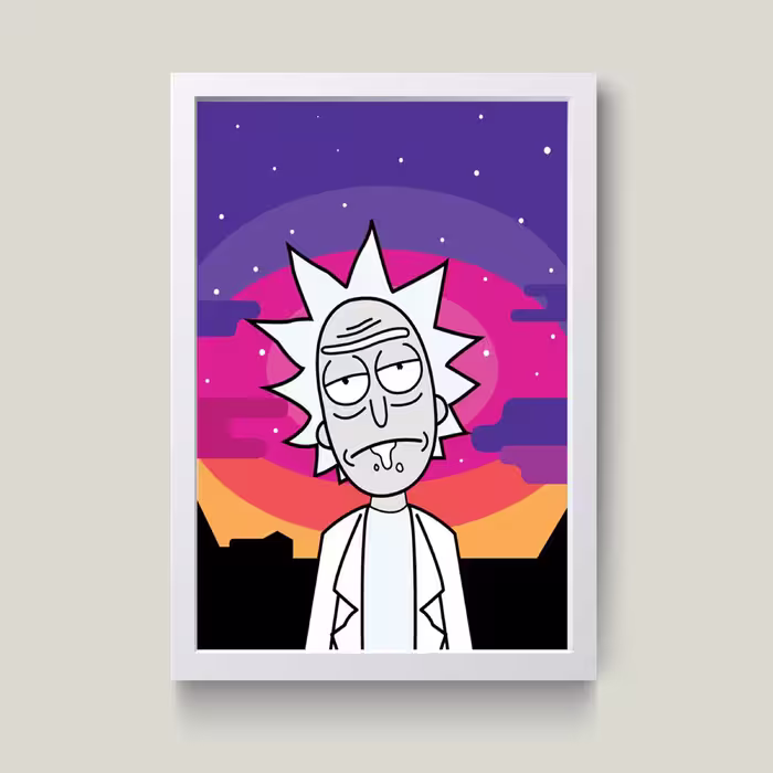تابلو مدل ریک اند مورتی Rick and morthy کد G11-26