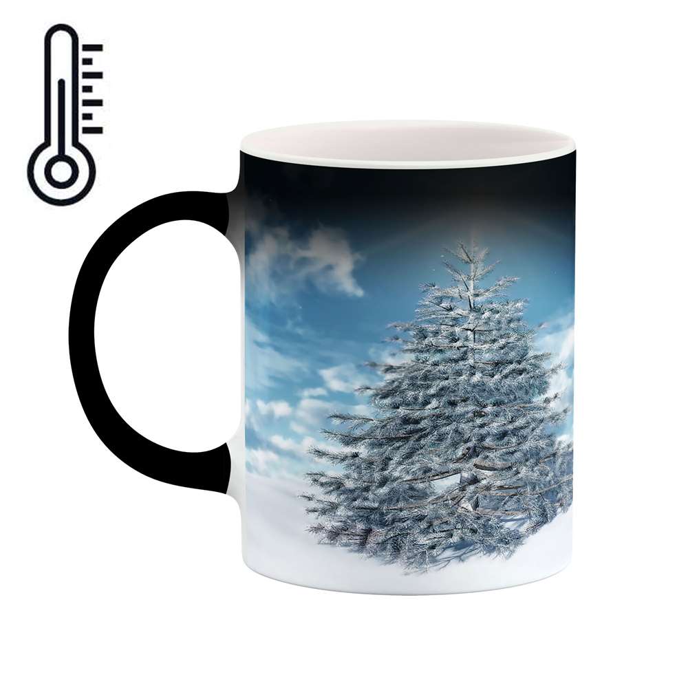 ماگ حرارتی طرح تک درخت زمستان مدل mgh02532