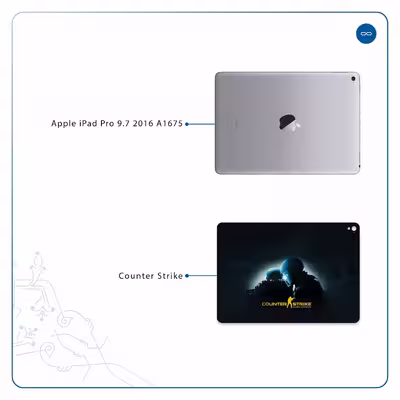 برچسب پوششی ماهوت مدل Counter-Strike مناسب برای تبلت اپل iPad Pro 9.7 2016 A1675