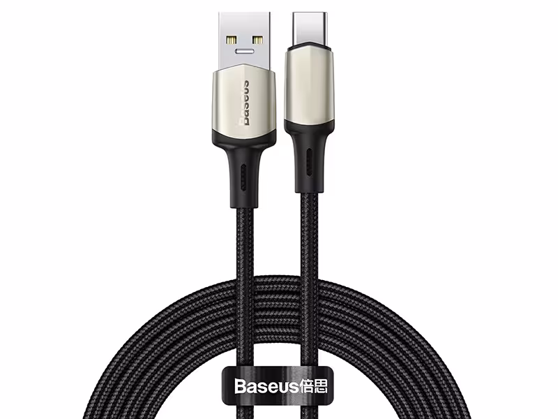 کابل سوپر شارژ تایپ سی بیسوس مدل Suppport VOOC Cafule Cable CATKLF-VB01 به طول 2 متر