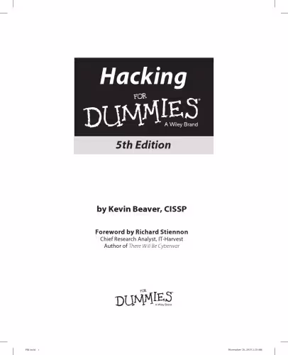 خرید و دانلود نسخه کامل کتاب Hacking For Dummies