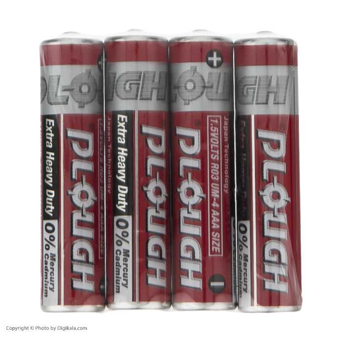 باتری نیم قلمی پی لاو مدل R03-UM4 بسته 4 عددی
