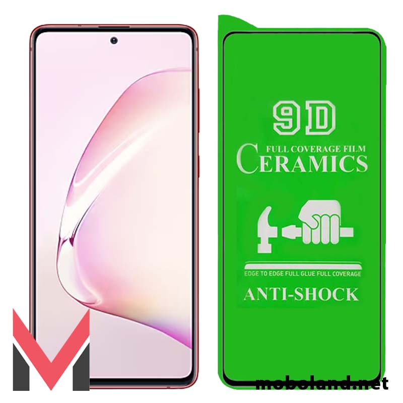 قیمت گلس تمام صفحه سرامیکی شفاف سامسونگ Galaxy Note 10 Lite - موبولند