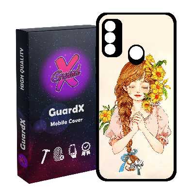 کاور گارد ایکس طرح دختر مدل Glass10317 مناسب برای گوشی موبایل هوآوی P Smart 2020