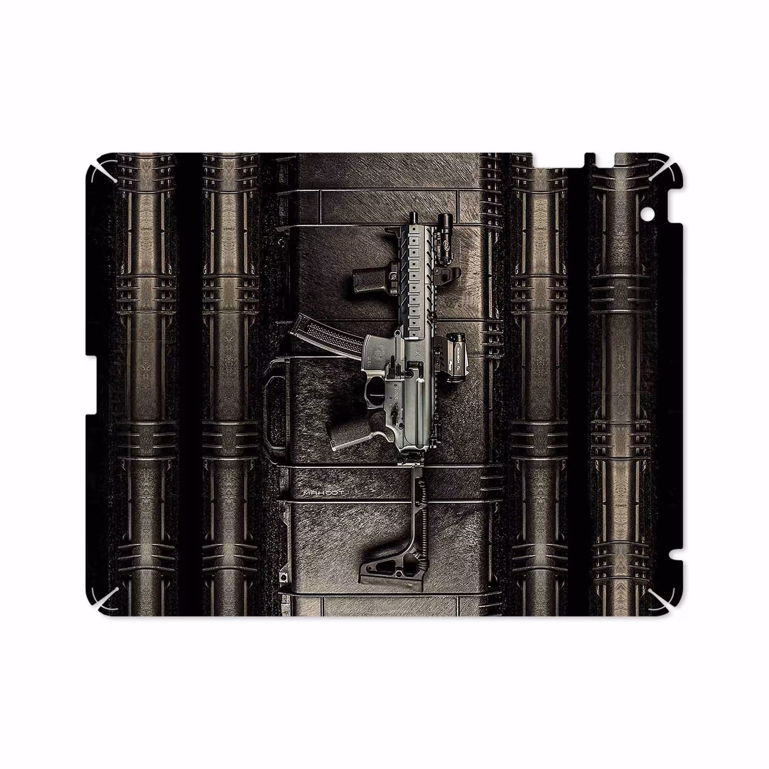 برچسب پوششی ماهوت مدل Gun مناسب برای تبلت اپل iPad 2 2011 A1397