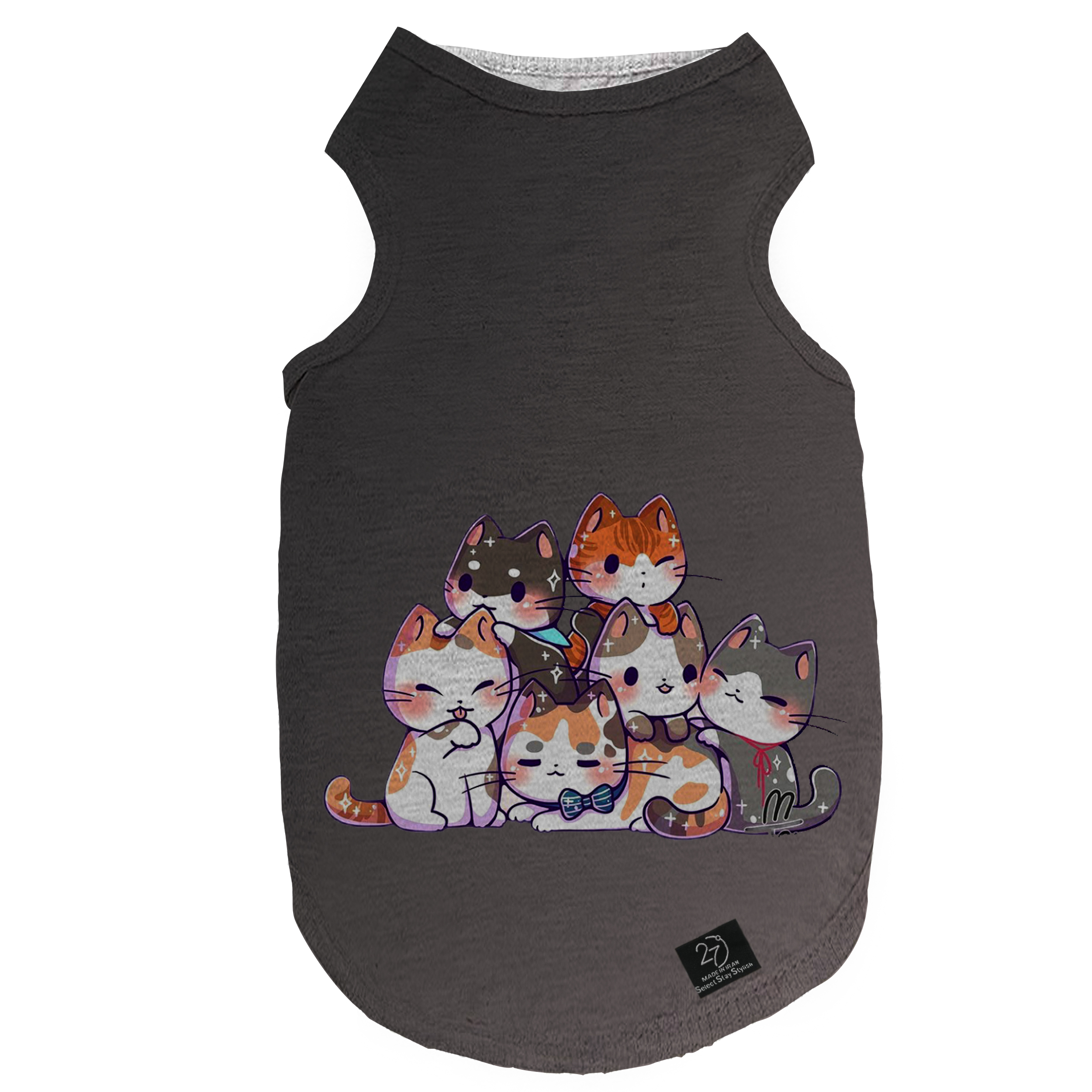 لباس سگ و گربه 27 طرح CATS کد J27 سایز S