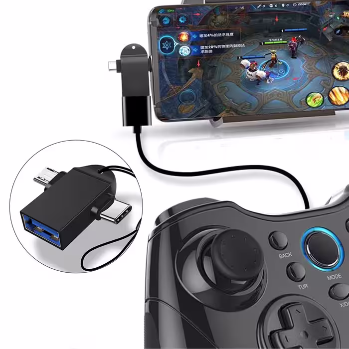 مبدل USB 3.0 به USB-C / MicroUSB مدل OTG-ACM102