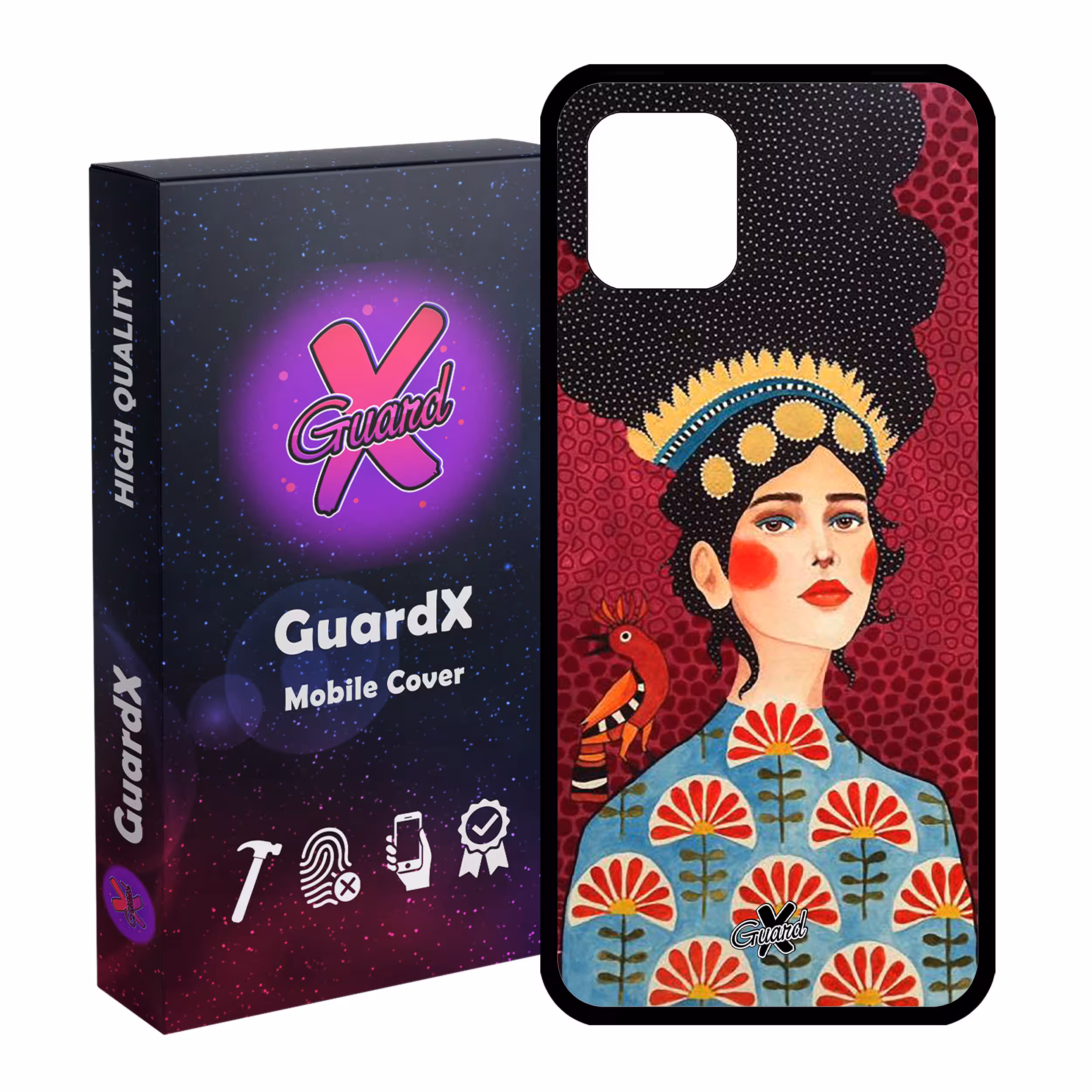 کاور گارد ایکس طرح Girl مدل Glass10179 مناسب برای گوشی موبایل سامسونگ Galaxy Note 10 Lite