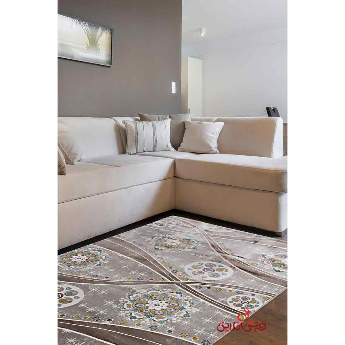 فرش ماشینی ساوین کد 1513آبی