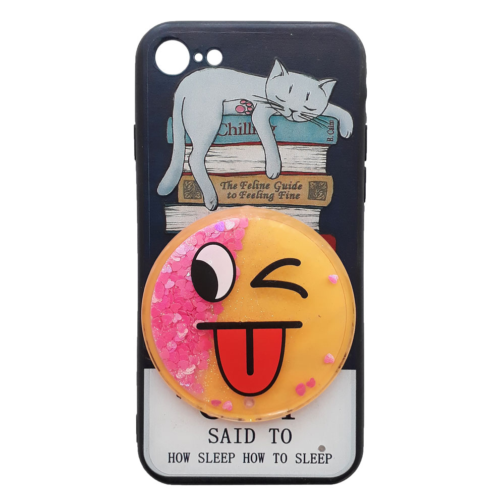 کاور طرح Emoji Cat کد S5693 مناسب برای گوشی موبایل اپل iPhone 7/8