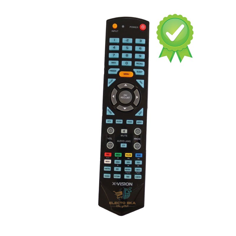 ریموت کنترل تلویزیون ایکس ویژن مدل 53202 - فروش کلی کنترل الکتوبکا 1048