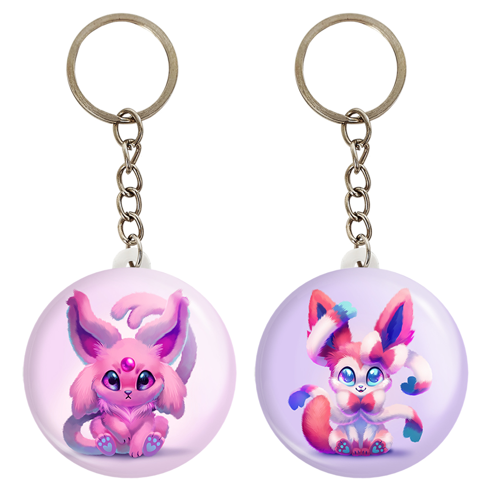 جاکلیدی خندالو مدل اسپئون انیمه پوکمون کد 1729717301 مجموعه 2 عددی