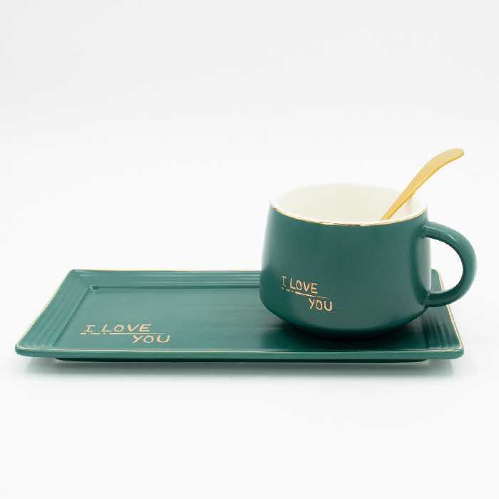 ماگ دسر با سینی کد 200 سبز