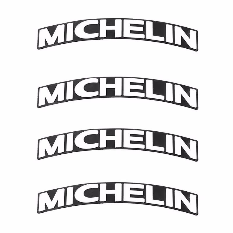برچسب لاستیک خودرو کد Fmicheli بسته 4 عددی | کالا مکس