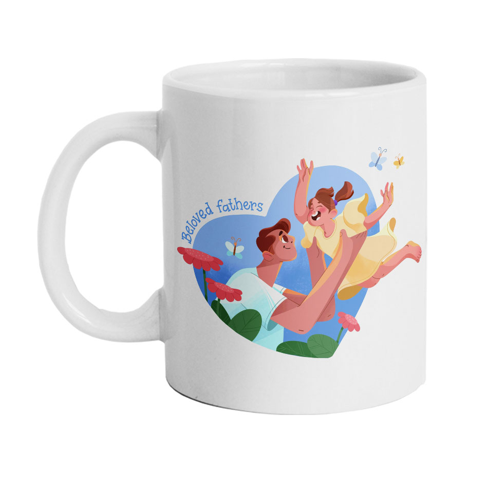 ماگ دارلی طرح روز پدر مدل MG1234