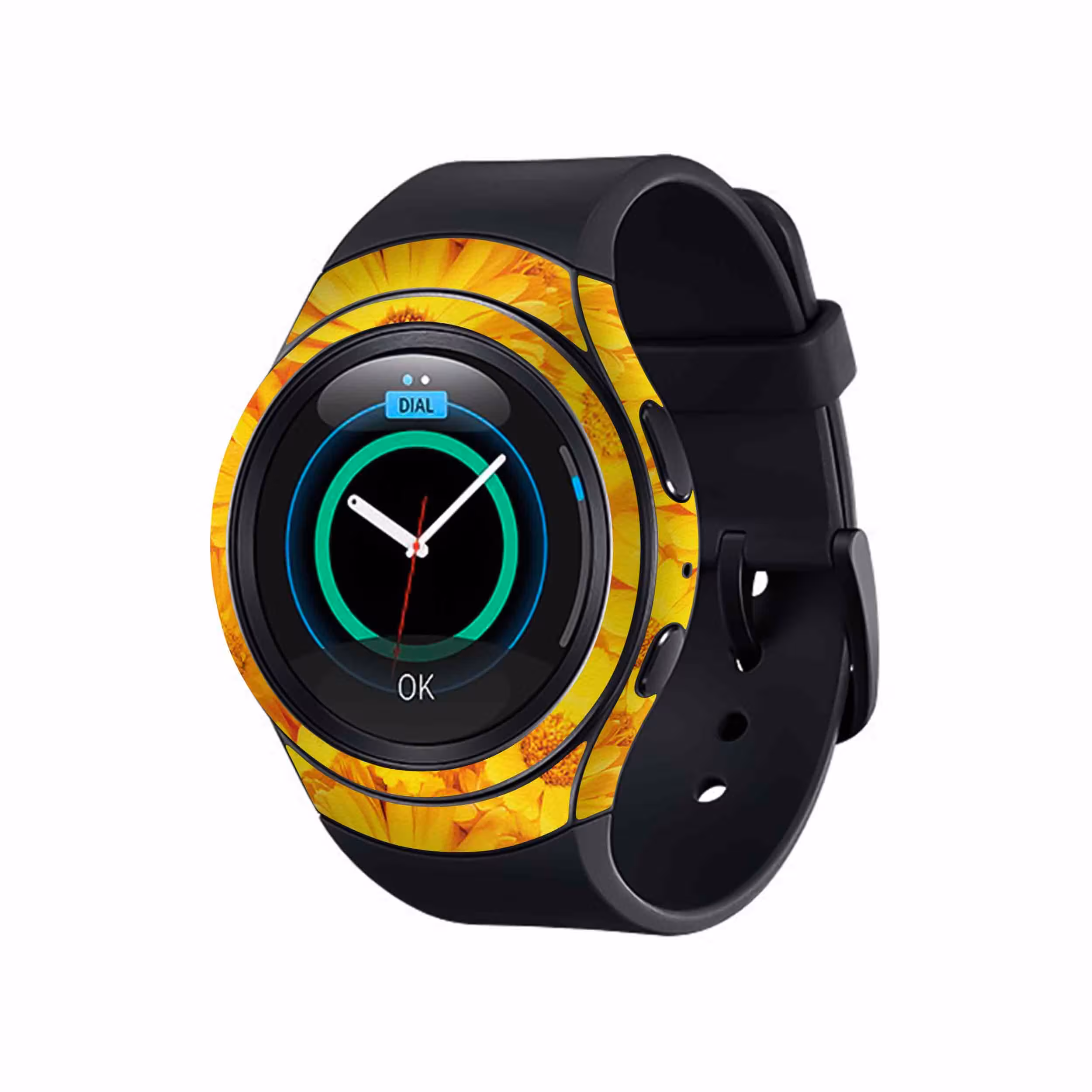 برچسب ماهوت طرح Yellow_Flower مناسب برای ساعت هوشمند سامسونگ Galaxy Gear S2