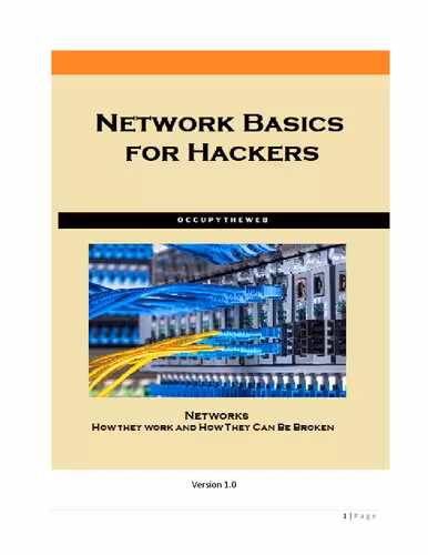 خرید و دانلود نسخه کامل کتاب Network Basics for Hackers