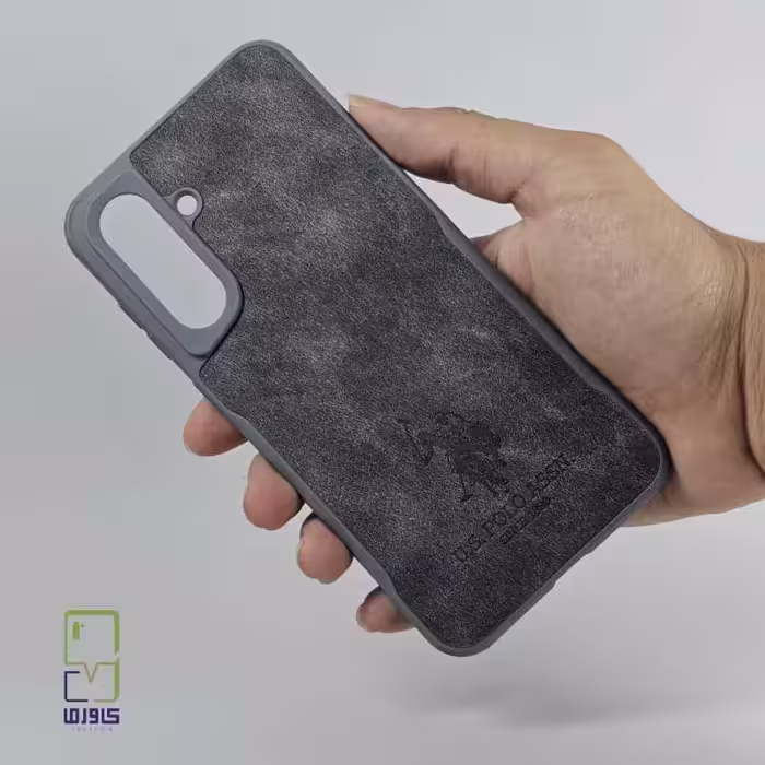 قاب گوشی سامسونگ A36 چرمی| پولو طوسی | samsung a36