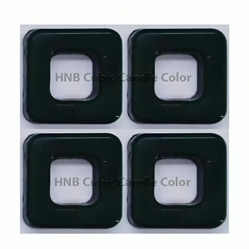 رنگ شمع مکعبی سبز لجنی