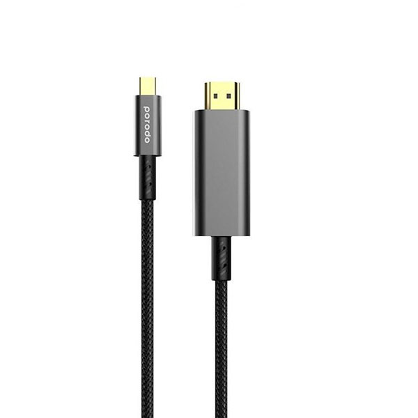 کابل تبدیل پرودو مدل Porodo 4K HDMI to Type C Cable 18M