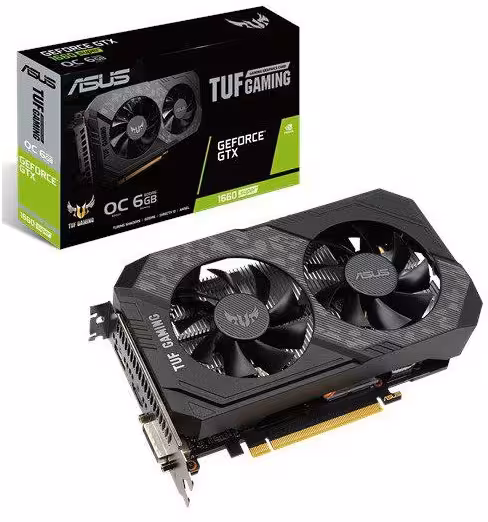 کارت گرافیک ایسوس مدل TUF-GTX1660S-O6G-GAMING  با حافظه 6 گیگابایت