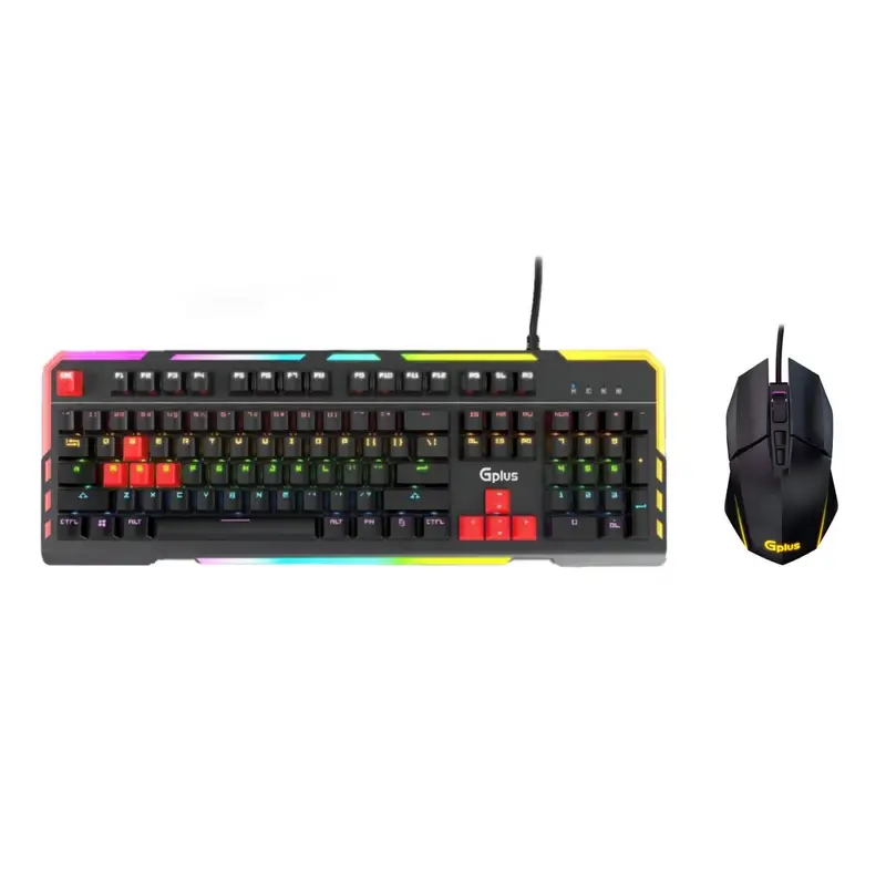 کیبورد و ماوس گیمینگ جی پلاس GMK-K560W/M440W