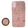 کاور طرح نگین دار مدل LUX-88 مناسب برای گوشی موبایل اپل IPHONE X / XS به همراه پایه نگهدارنده