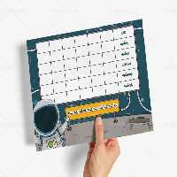 طرح آماده برای برنامه هفتگی مدرسه | گرافیک با طعم تربچه