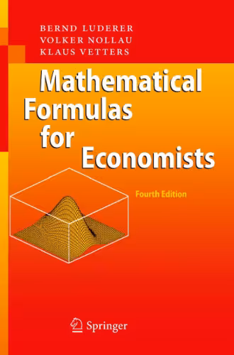 خرید و دانلود نسخه کامل کتاب Mathematical formulas for economists