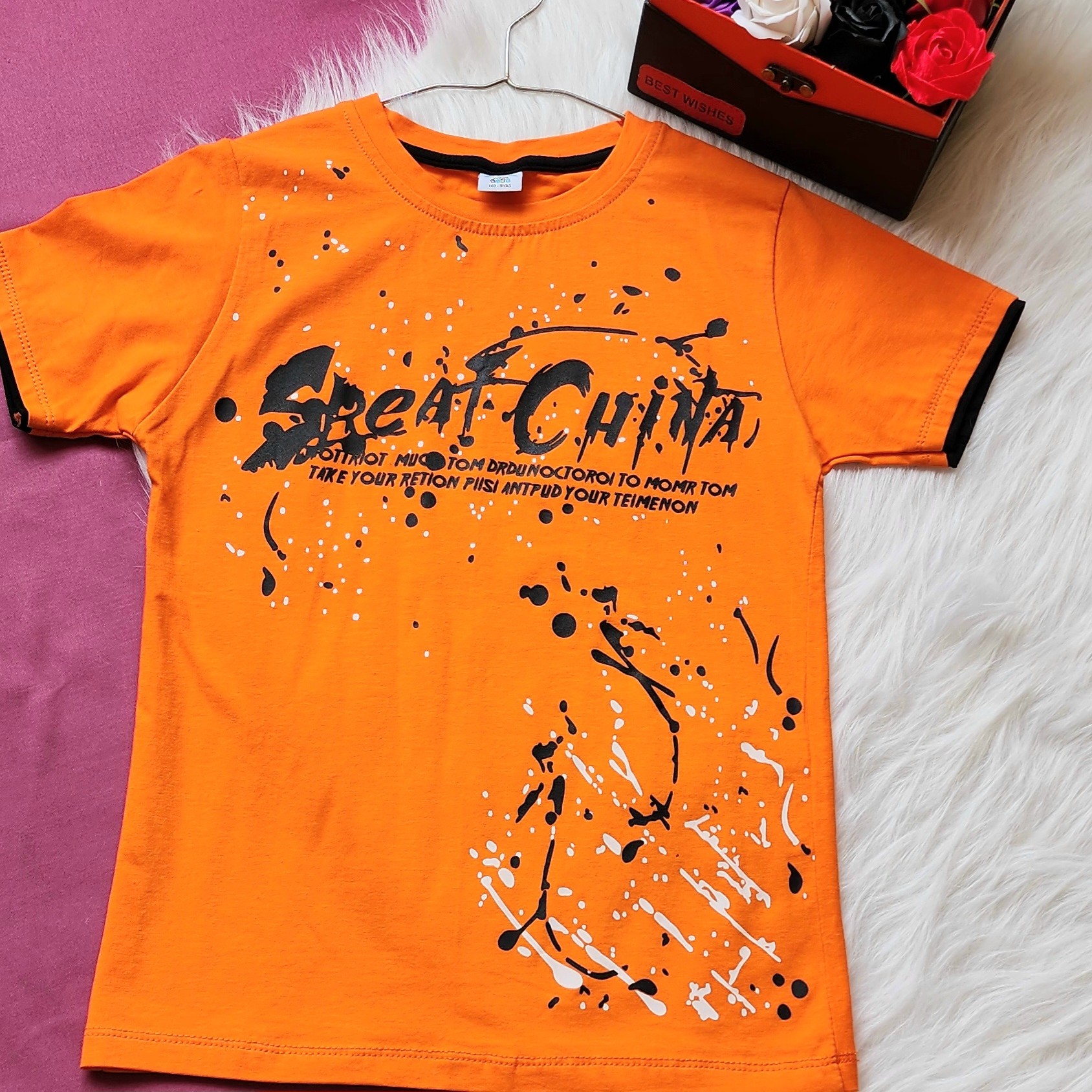 تیشرت تک پسرانه جنس سوپر پنبه دورو ترک