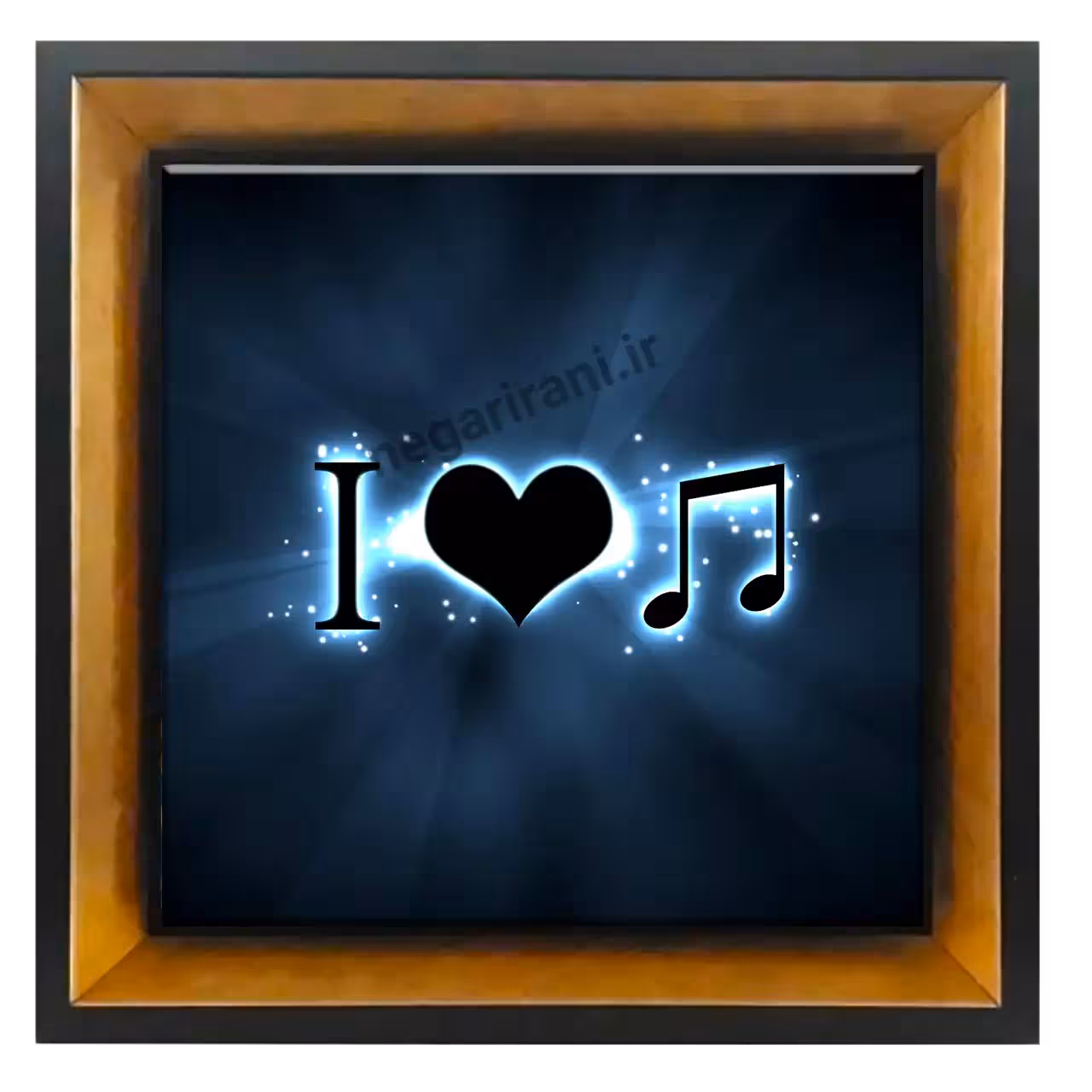 تابلو کاشی I love music مدل AC 10
