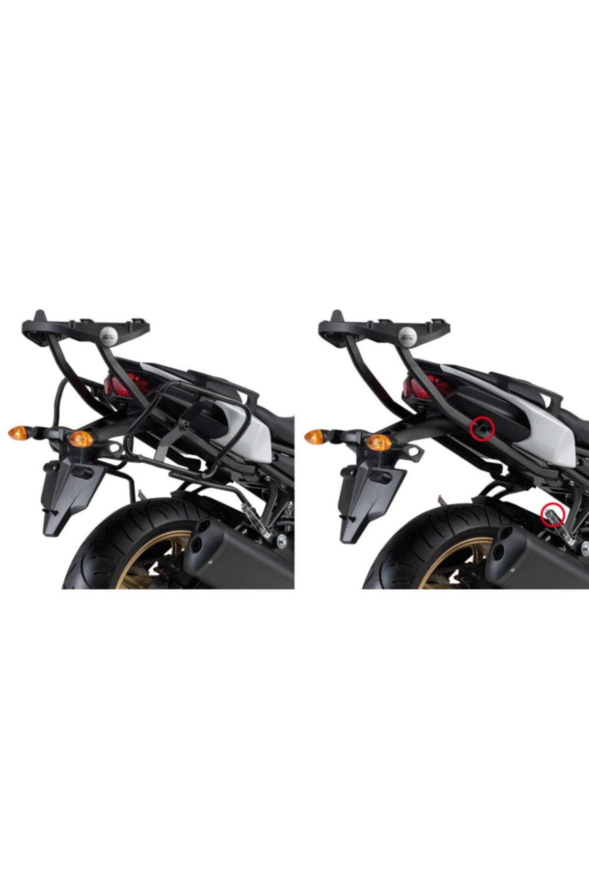 موتور Plxr366 Yamaha Fz8 Fazer8 10 15 حامل کیسه جانبی گیوی Givi