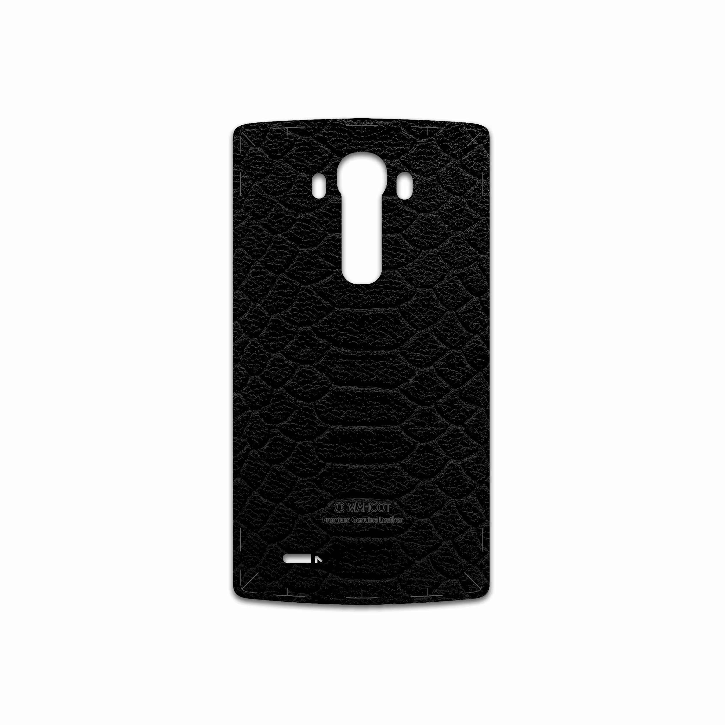 برچسب پوششی ماهوت مدل Black-Snake-Leather مناسب برای گوشی موبایل ال جی G4