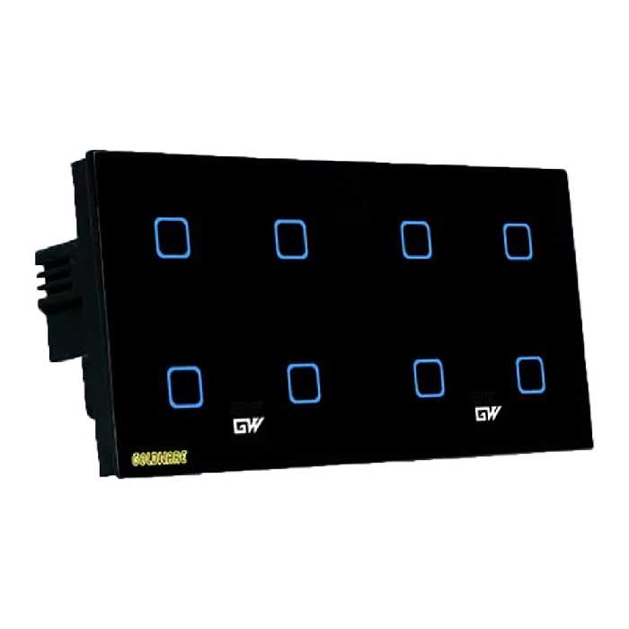 کلید لمسی هشت پل گلدور مدل ریموتی