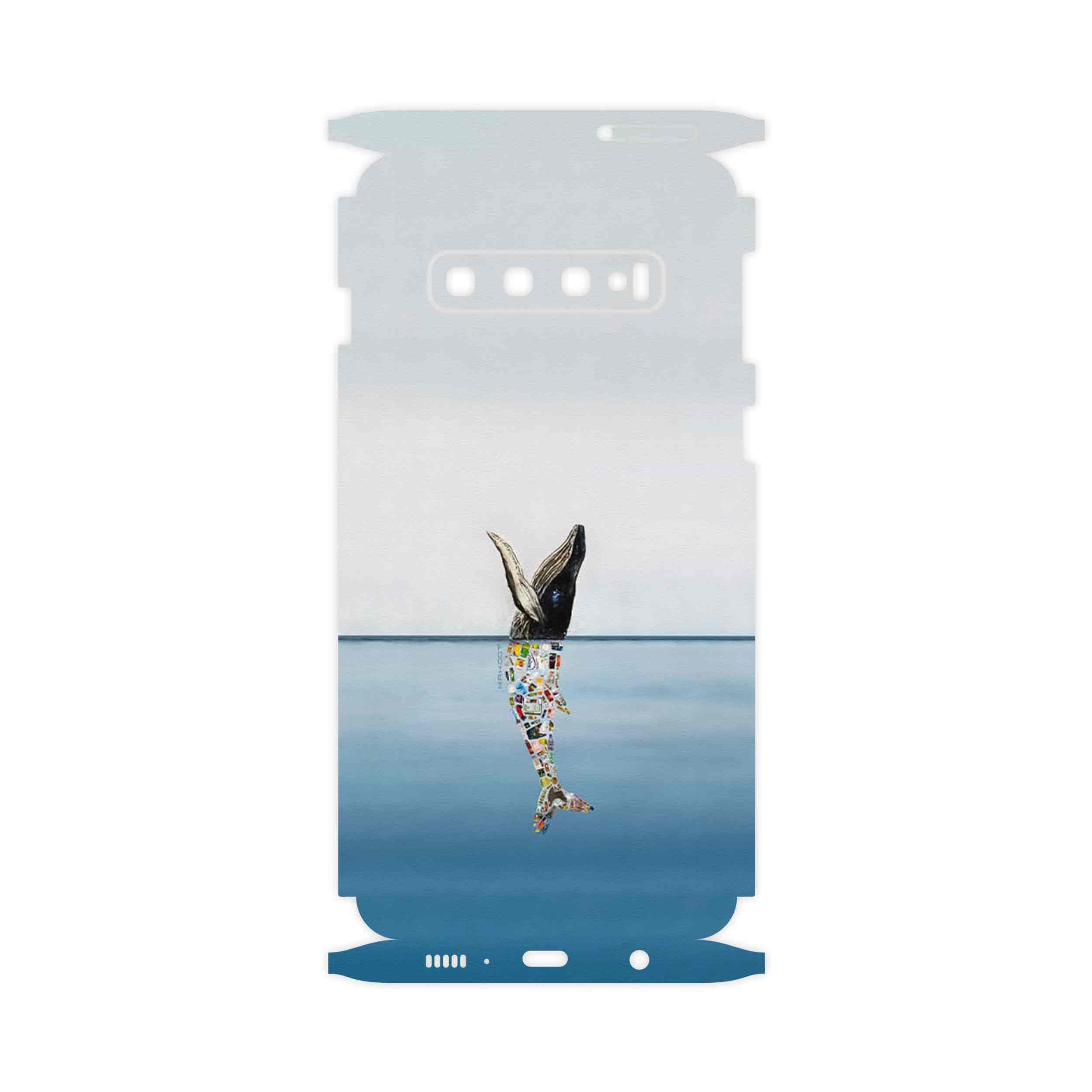 برچسب پوششی ماهوت مدل Collage of Sea Trash-FullSkin مناسب برای گوشی موبایل سامسونگ Galaxy S10