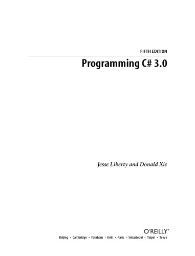 خرید و دانلود نسخه کامل کتاب Programming C Sharp 3.0