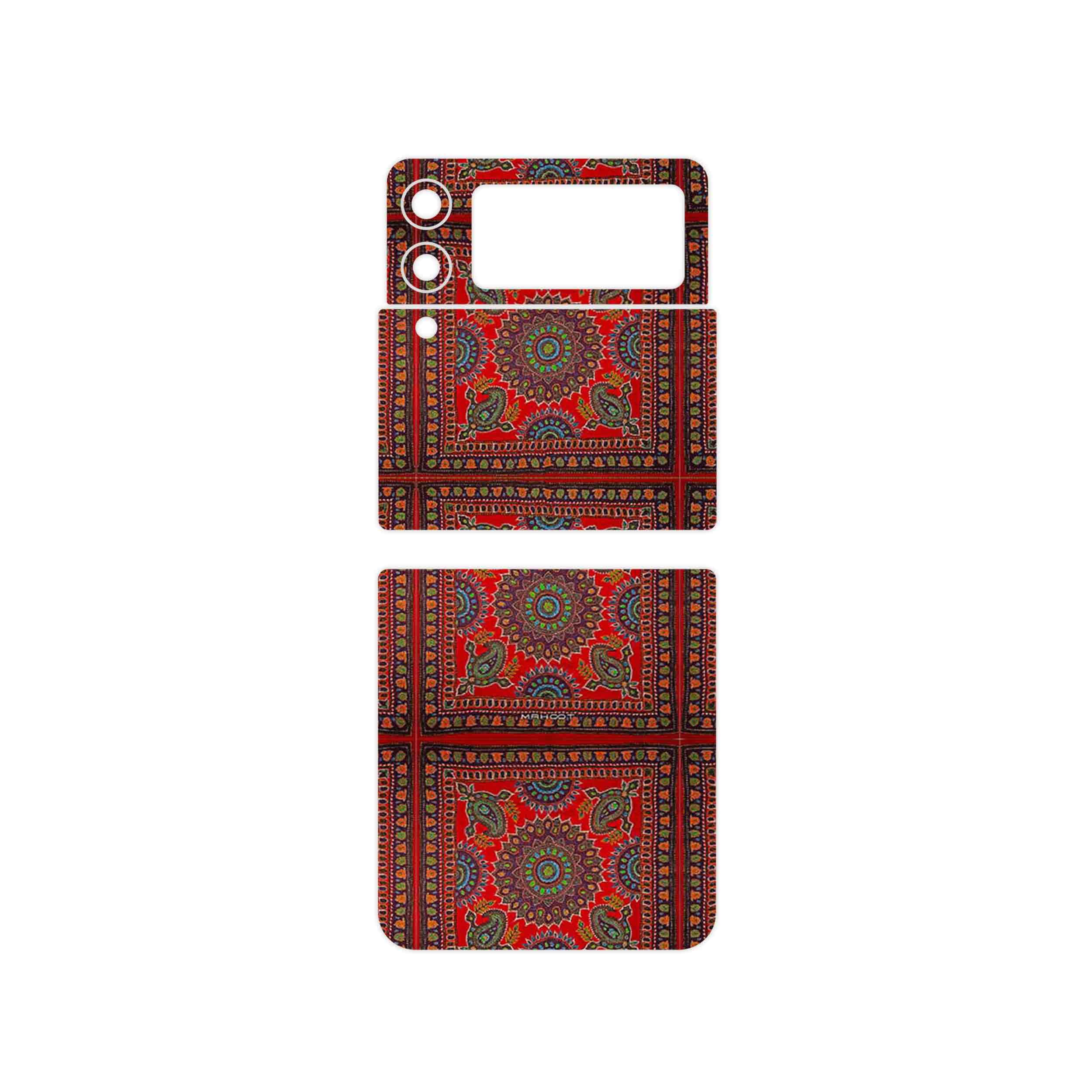 برچسب پوششی ماهوت مدل Embroidered Rug مناسب برای گوشی موبایل سامسونگ Galaxy Z Flip3 5G