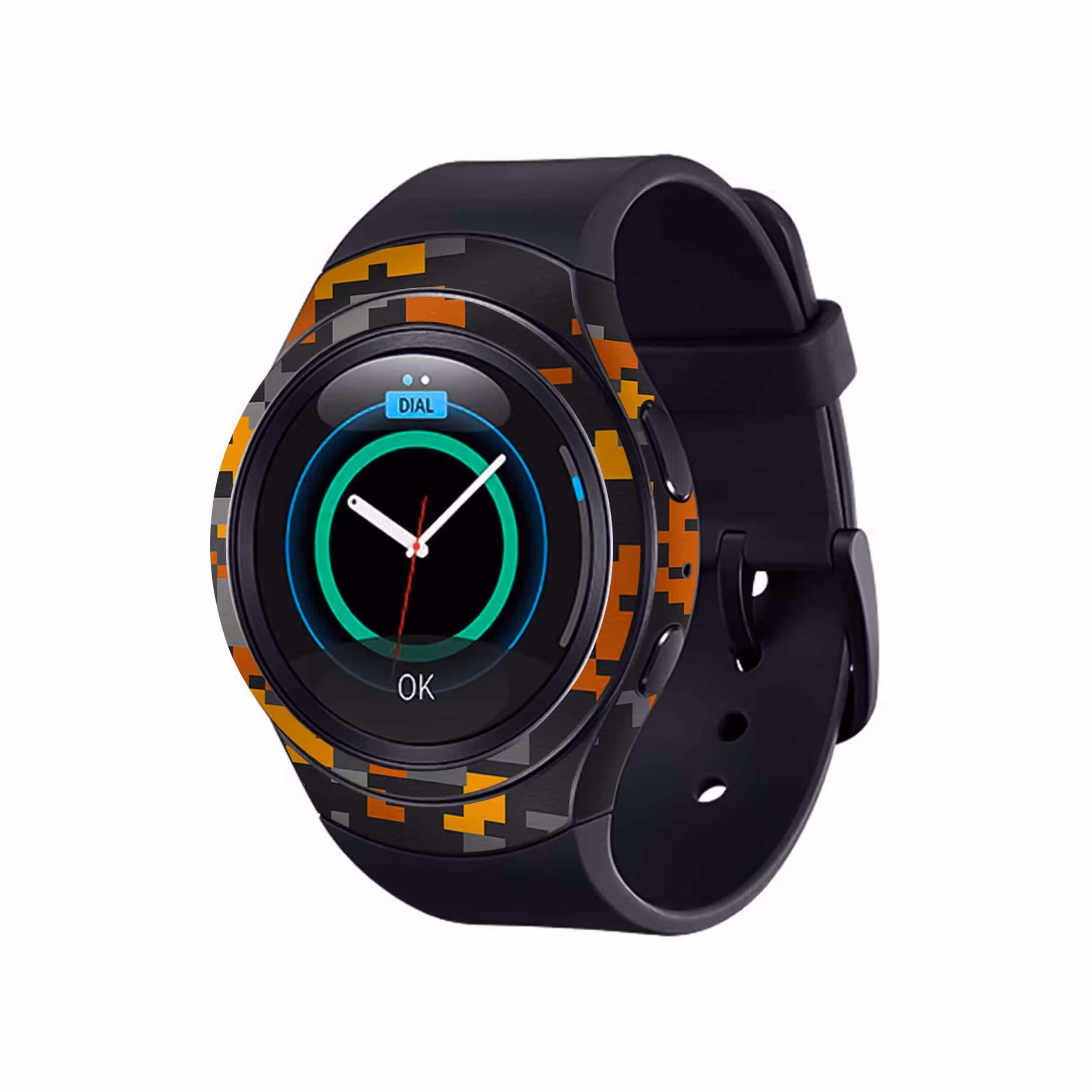 برچسب ماهوت طرح Army_Autumn_Pixel مناسب برای ساعت هوشمند سامسونگ Galaxy Gear S2