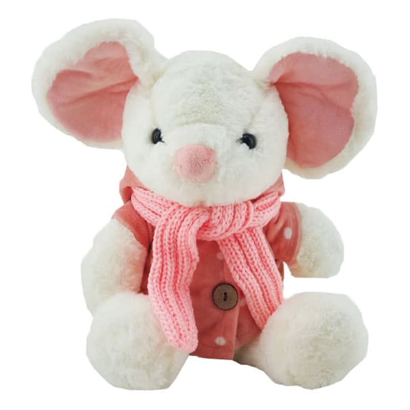 عروسک حيوانات پوليشی سويشرت جلو دكمه درشت شالدار