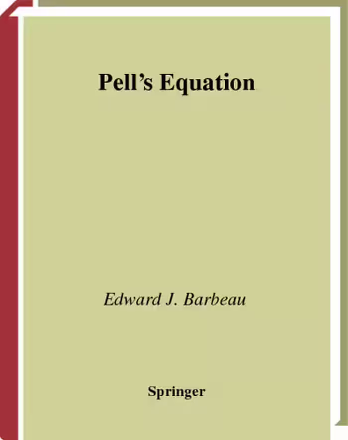 خرید و دانلود نسخه کامل کتاب Pell's Equation