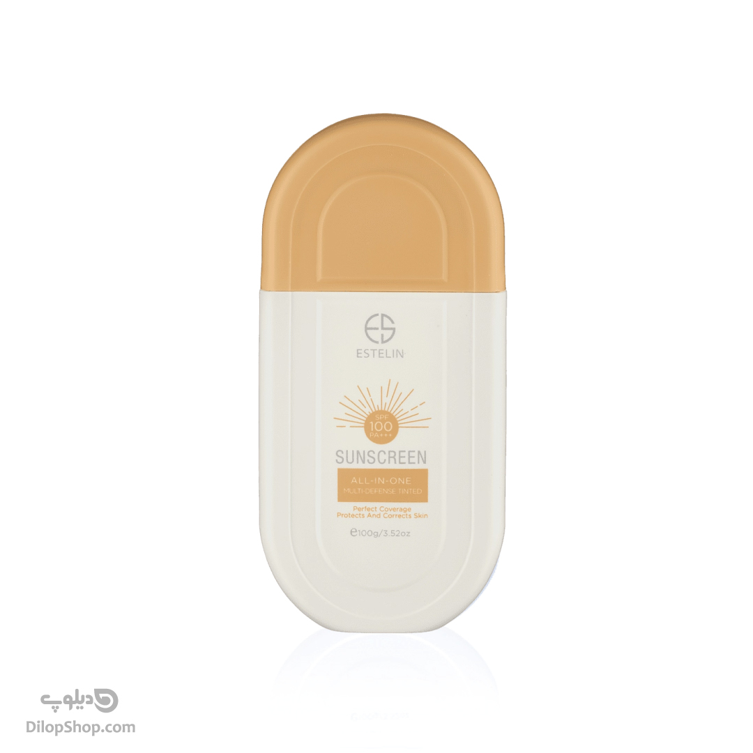 ضد آفتاب رنگی استلین مدل مولتی دیفنس حجم 100 میل