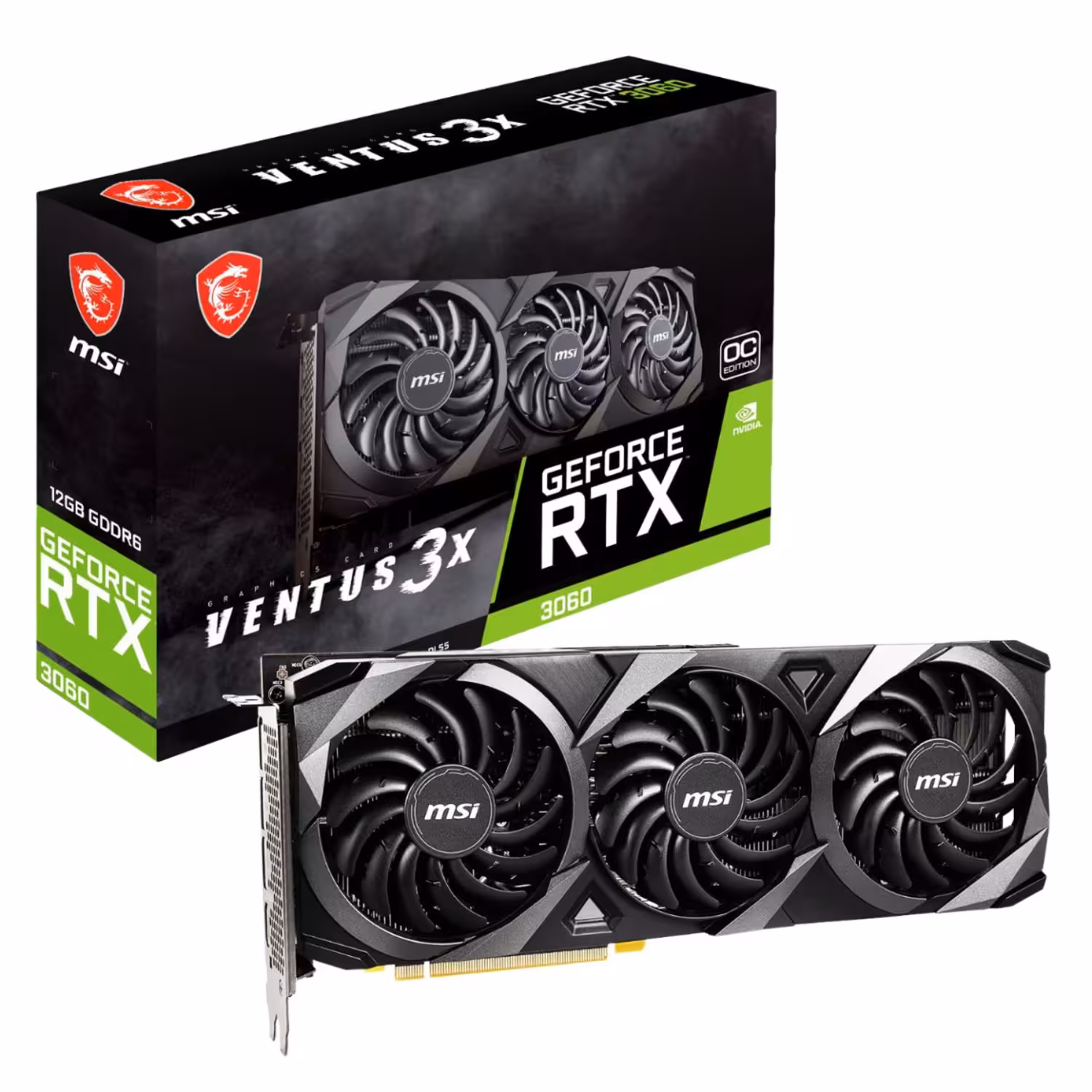 کارت گرافیک ام اس آی RTX 3060 VENTUS 3X 12G⁸