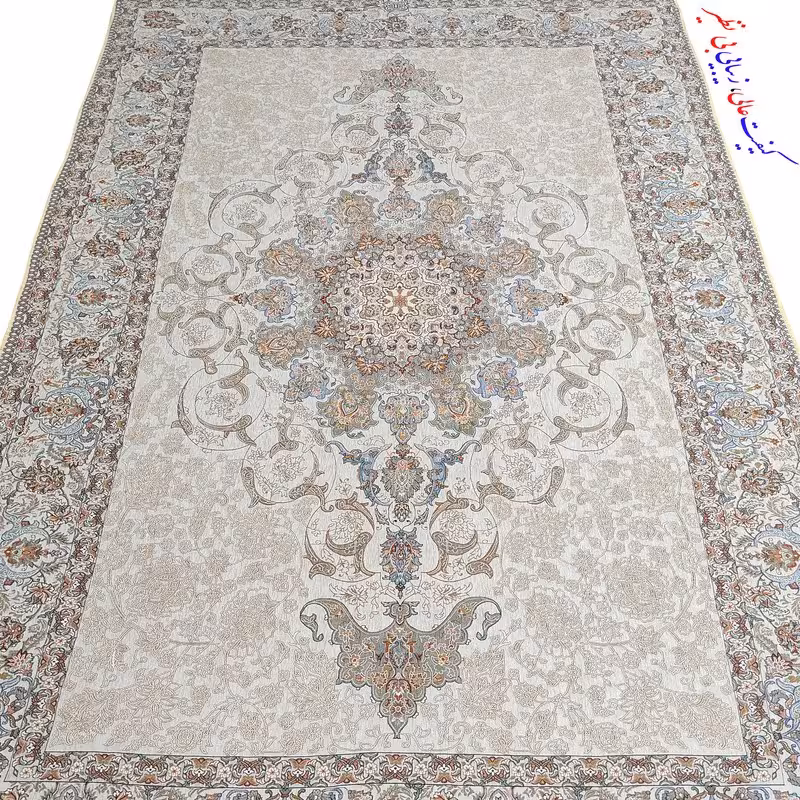 روفرشی یزدی بینهایت زیبا و با کیفیت درجه 1 بدون رقیب سایز 3 متری رنگ طوسی روشن