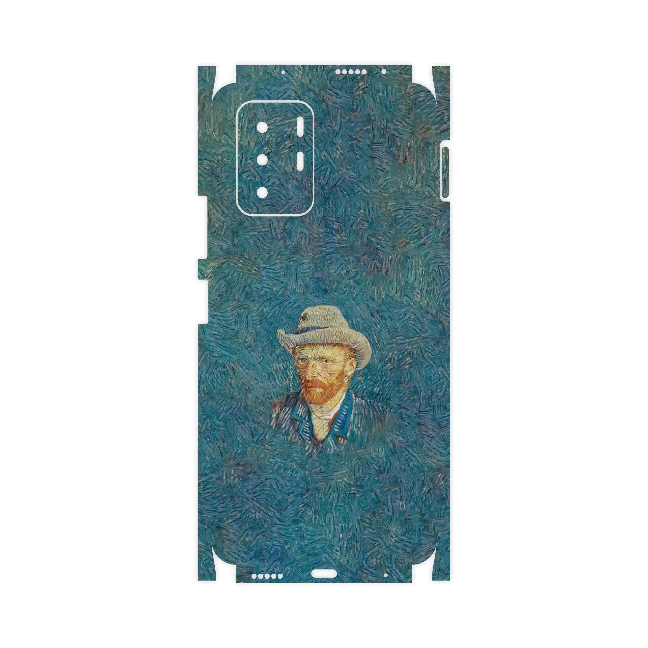 برچسب پوششی ماهوت مدل Self portrait with a gray felt hat-FullSkin مناسب برای گوشی موبایل شیائومی Poco X3 GT 5G