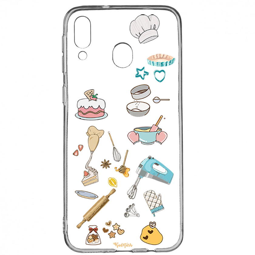 کاور طرح شیرینی پزی مناسب برای گوشی موبایل سامسونگ Galaxy M20