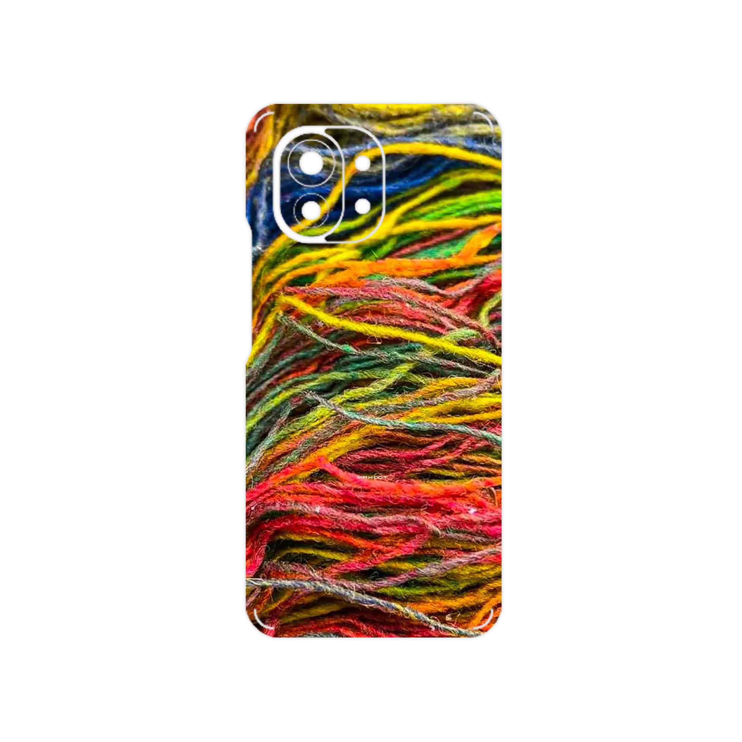 برچسب پوششی ماهوت مدل Fabric Texture 9 مناسب برای گوشی موبایل شیائومی Mi 11 5G