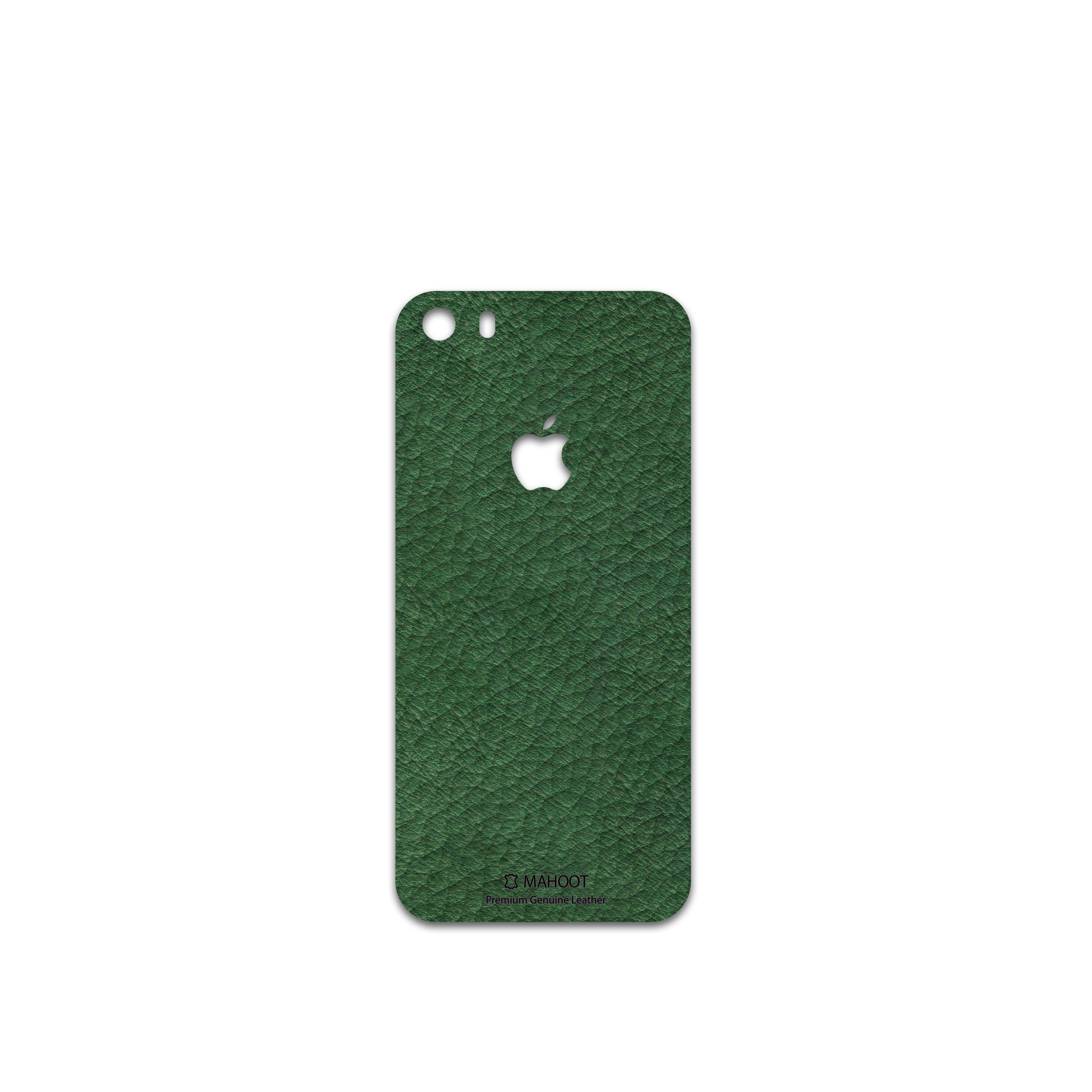 برچسب پوششی ماهوت مدل Green-Leather مناسب برای گوشی موبایل اپل iPhone SE