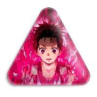 پیکسل خندالو طرح تانجیرو کامادو انیمه شیطان کش مدل مثلثی کد 12786